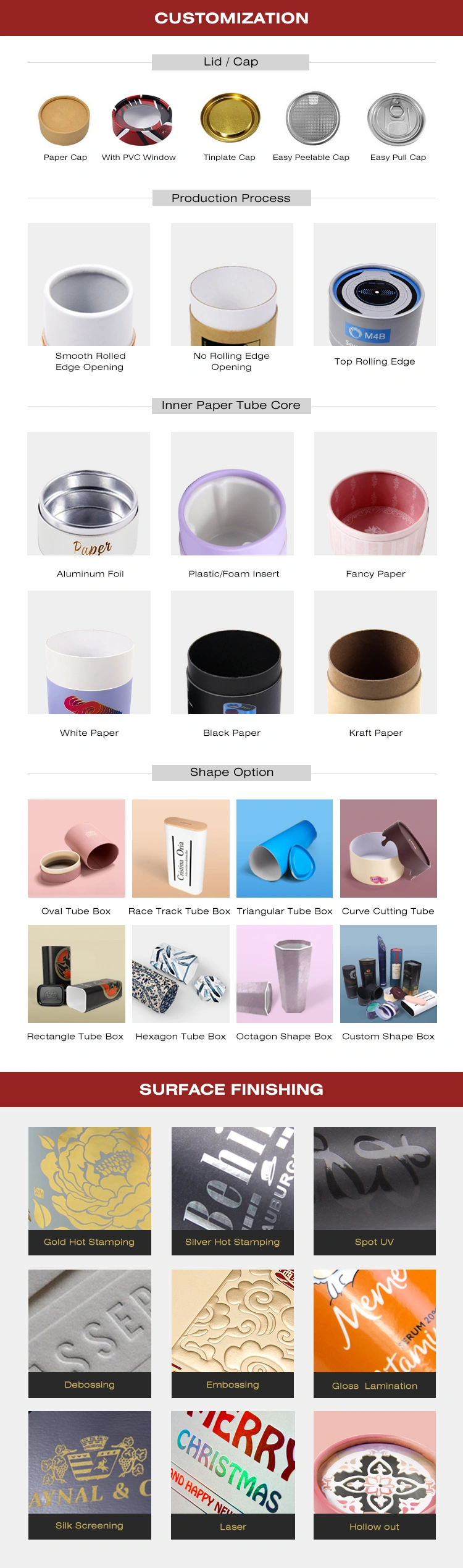 Φιλική συσκευασία σωλήνων εγγράφου της Kraft κιβωτίων κυλίνδρων χαρτονιού Eco συνήθειας Firstsail με τη λαβή για το αλατισμένο τσάι λουτρών φασολιών καφέ τροφίμων μπουκαλιών νερό