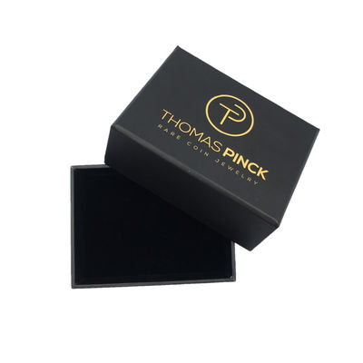 Μαύρη 2mm χαρτονιού κοσμήματος δώρων κιβωτίων PMS πολυτέλειας καλλυντική συσκευασία εγγράφου δαχτυλιδιών άκαμπτη μικρή
